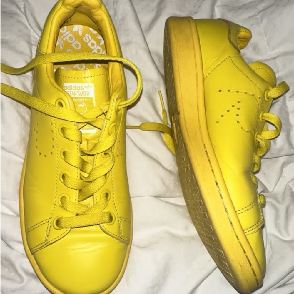 Size 5 Adidas RAF Simons Yellow shoes